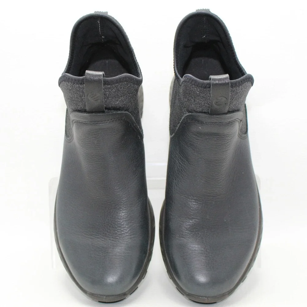 ECCO Exostrike Gore-Tex‎ Yak Leather Boots Black/Dark Shadow Waterproof Womens 6